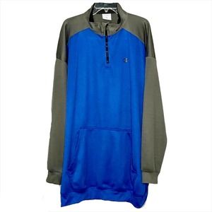 CHAMPION POWERTRAIN Blue Gray 1/4 ZIP PULLOVER 4XL